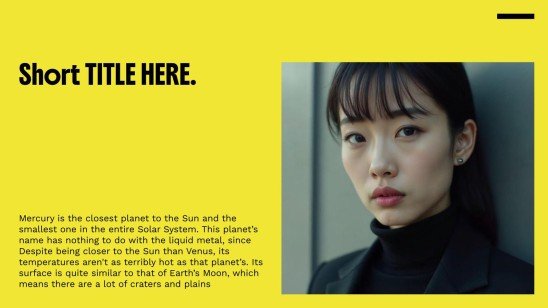 Fettgedruckte Typografie Präsentationsvorlage