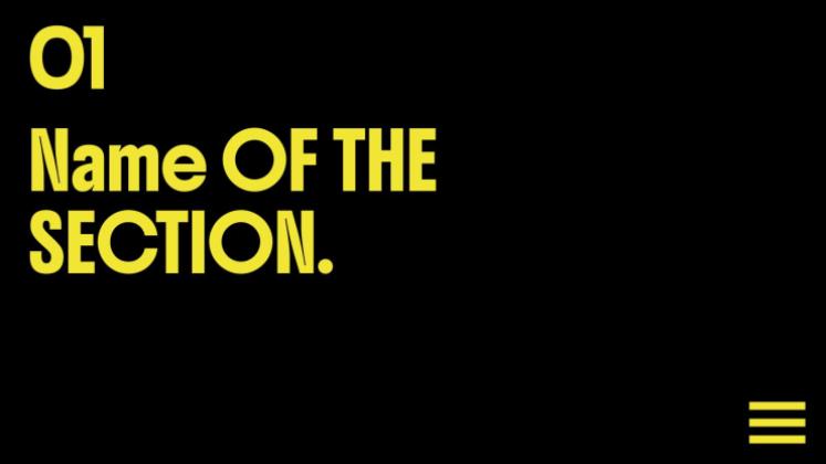 Fettgedruckte Typografie Präsentationsvorlage