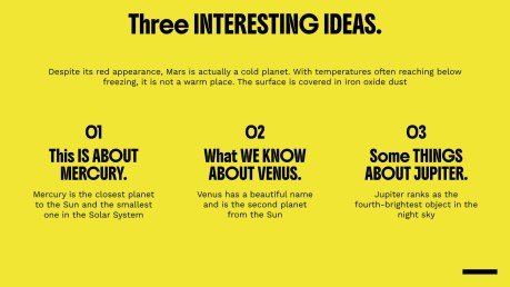 Fettgedruckte Typografie Präsentationsvorlage