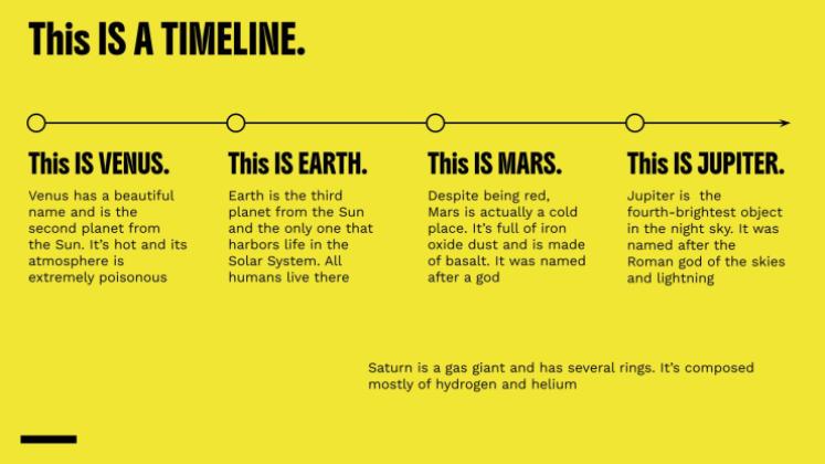 Fettgedruckte Typografie Präsentationsvorlage