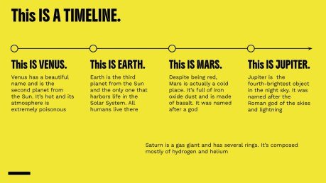 Fettgedruckte Typografie Präsentationsvorlage