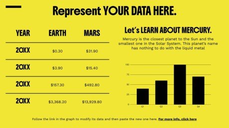 Fettgedruckte Typografie Präsentationsvorlage