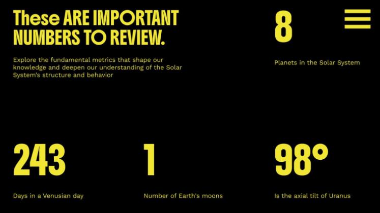 Fettgedruckte Typografie Präsentationsvorlage