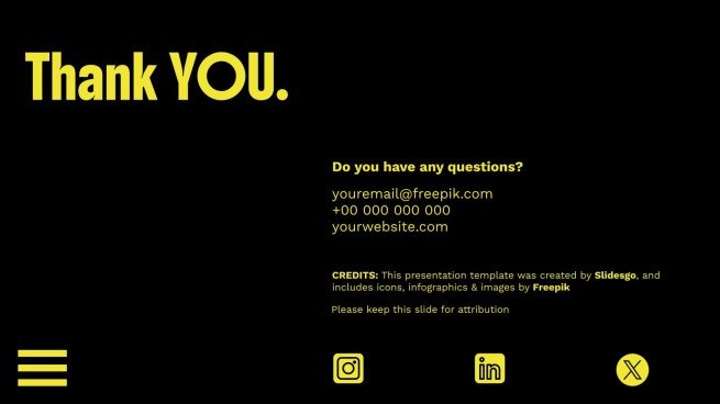 Fettgedruckte Typografie Präsentationsvorlage