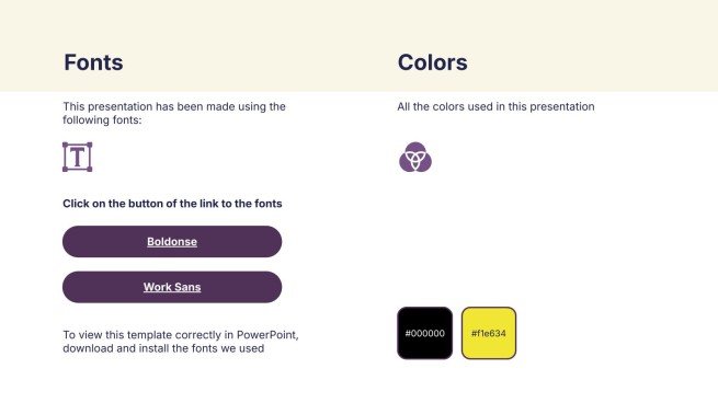 Fettgedruckte Typografie Präsentationsvorlage
