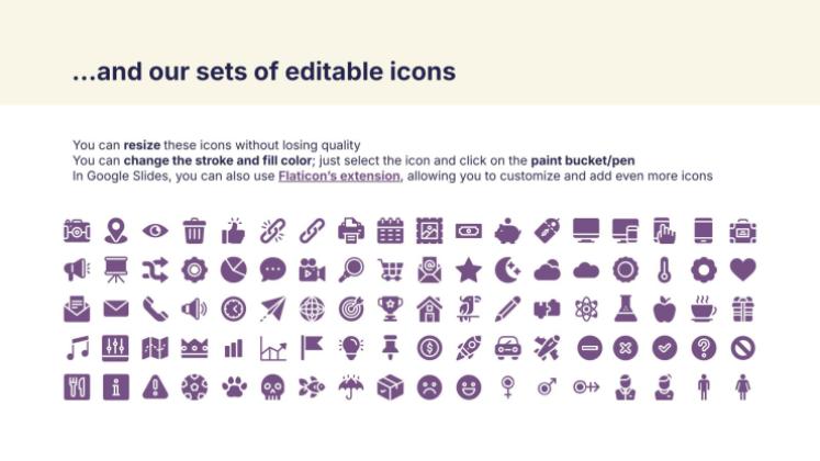 Fettgedruckte Typografie Präsentationsvorlage