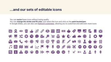 Fettgedruckte Typografie Präsentationsvorlage