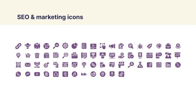 Fettgedruckte Typografie Präsentationsvorlage