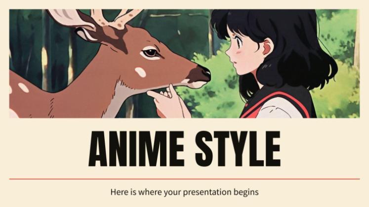 Anime Style presentation template 