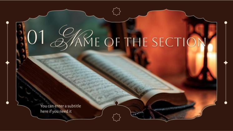 이슬람 역사 프레젠테이션 템플릿