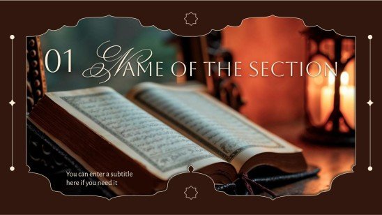 이슬람 역사 프레젠테이션 템플릿