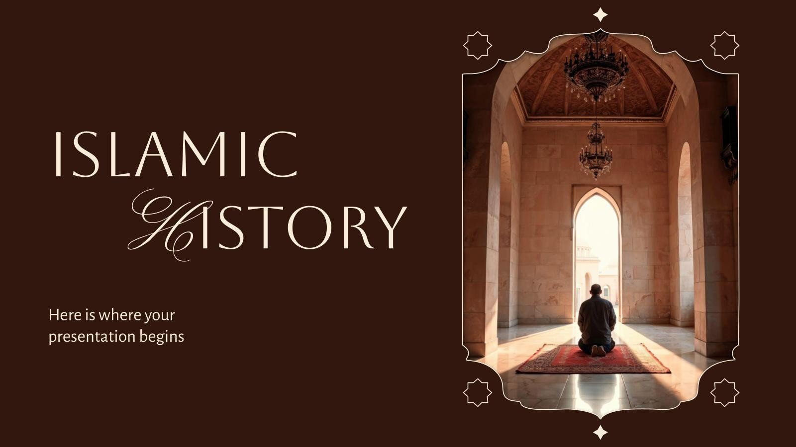 Histoire islamique Modèles de présentation
