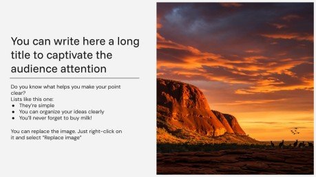 À la découverte des merveilles de l'Australie Modèles de présentation