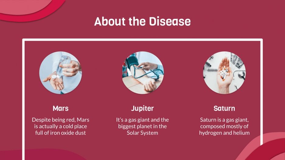 Simple Red Disease Google Slides theme and PPT template