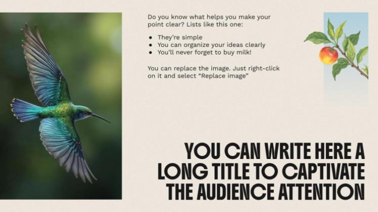 The World of Birds presentation template 