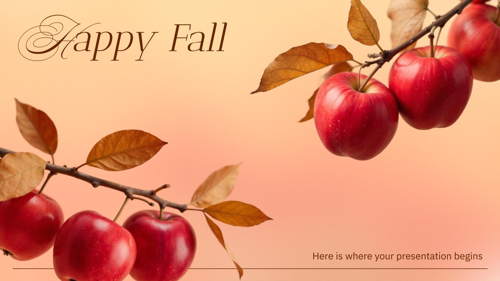 Happy Fall presentation template 
