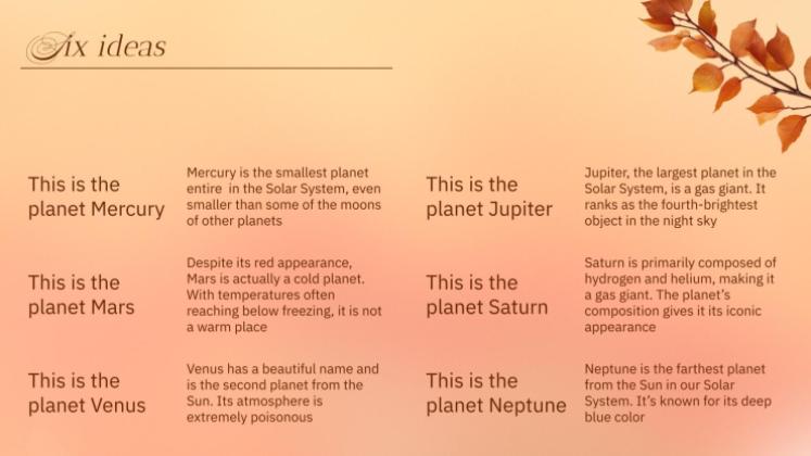 Happy Fall presentation template 