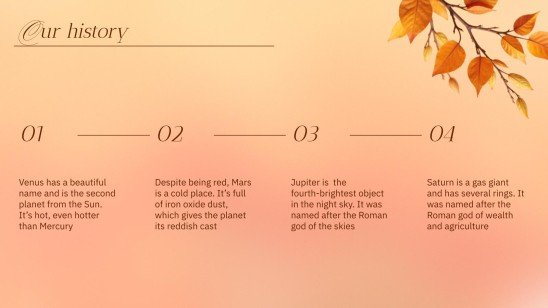 Happy Fall presentation template 