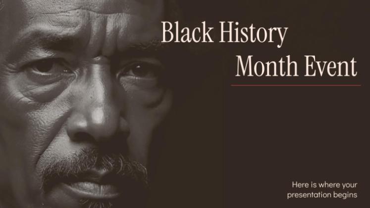 Événement du Mois de l'histoire des Noirs Modèles de présentation