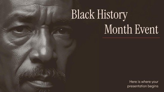 Événement du Mois de l'histoire des Noirs Modèles de présentation