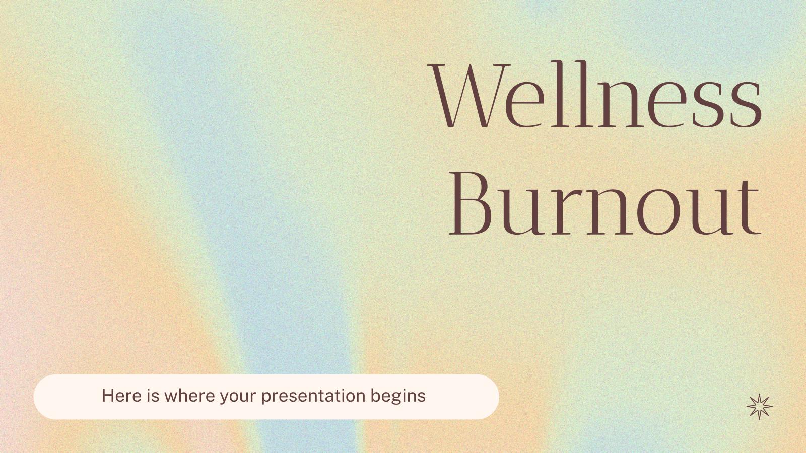 Wellness-Burnout Präsentationsvorlage