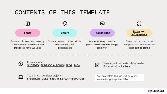 Post-University Life Tips presentation template 