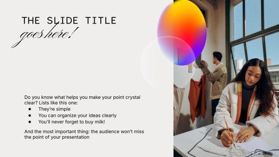 Post-University Life Tips presentation template 