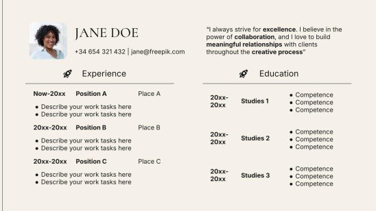 Conseils pour la rédaction d'un CV Modèles de présentation