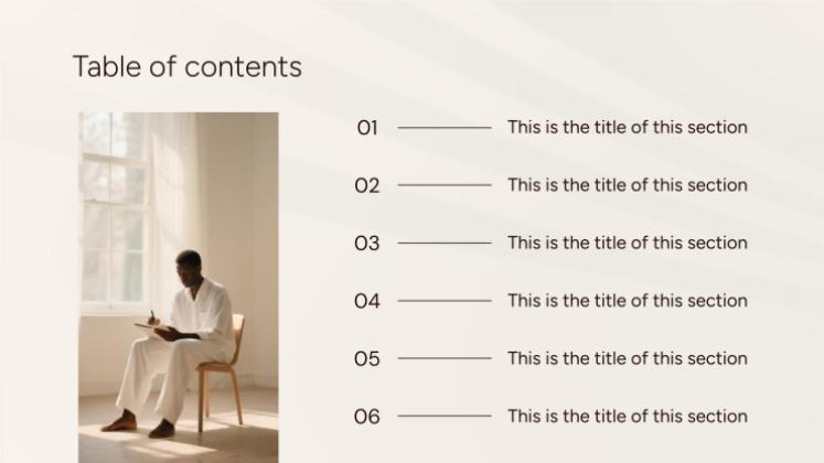 치료 세션 노트 프레젠테이션 템플릿