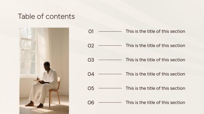 치료 세션 노트 프레젠테이션 템플릿