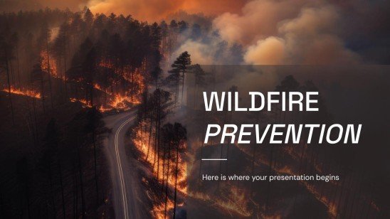 Plantilla de presentación Prevención de incendios forestales