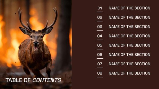 Plantilla de presentación Prevención de incendios forestales