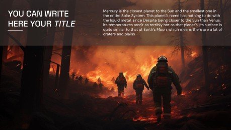 Plantilla de presentación Prevención de incendios forestales