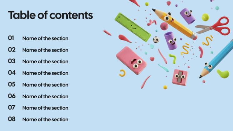 Kit de préparation pour la rentrée scolaire Modèles de présentation