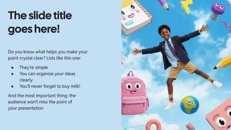 Kit de préparation pour la rentrée scolaire Modèles de présentation