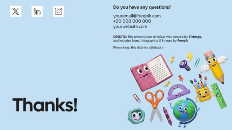 Kit de préparation pour la rentrée scolaire Modèles de présentation