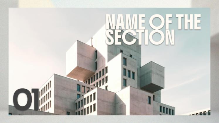 Moderne Architektur Präsentationsvorlage