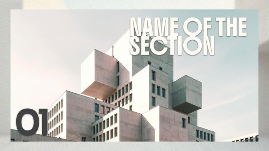 Moderne Architektur Präsentationsvorlage