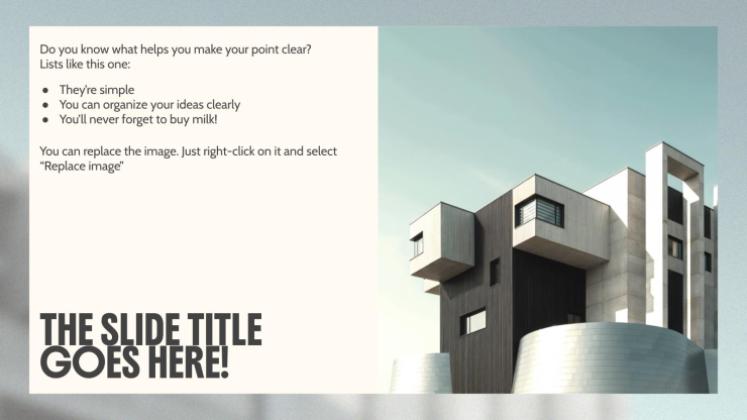 Moderne Architektur Präsentationsvorlage