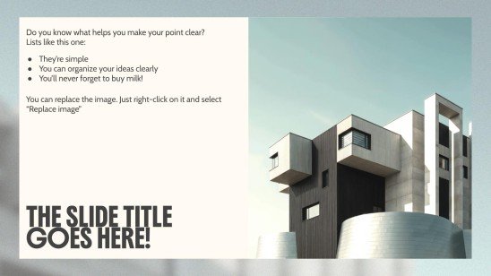 Moderne Architektur Präsentationsvorlage