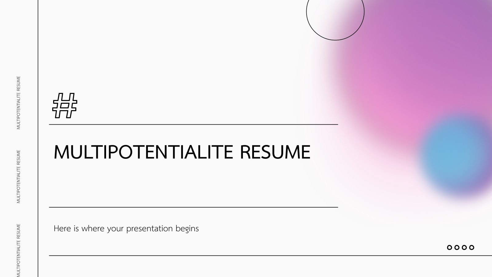 Un CV à haut potentiel Modèles de présentation