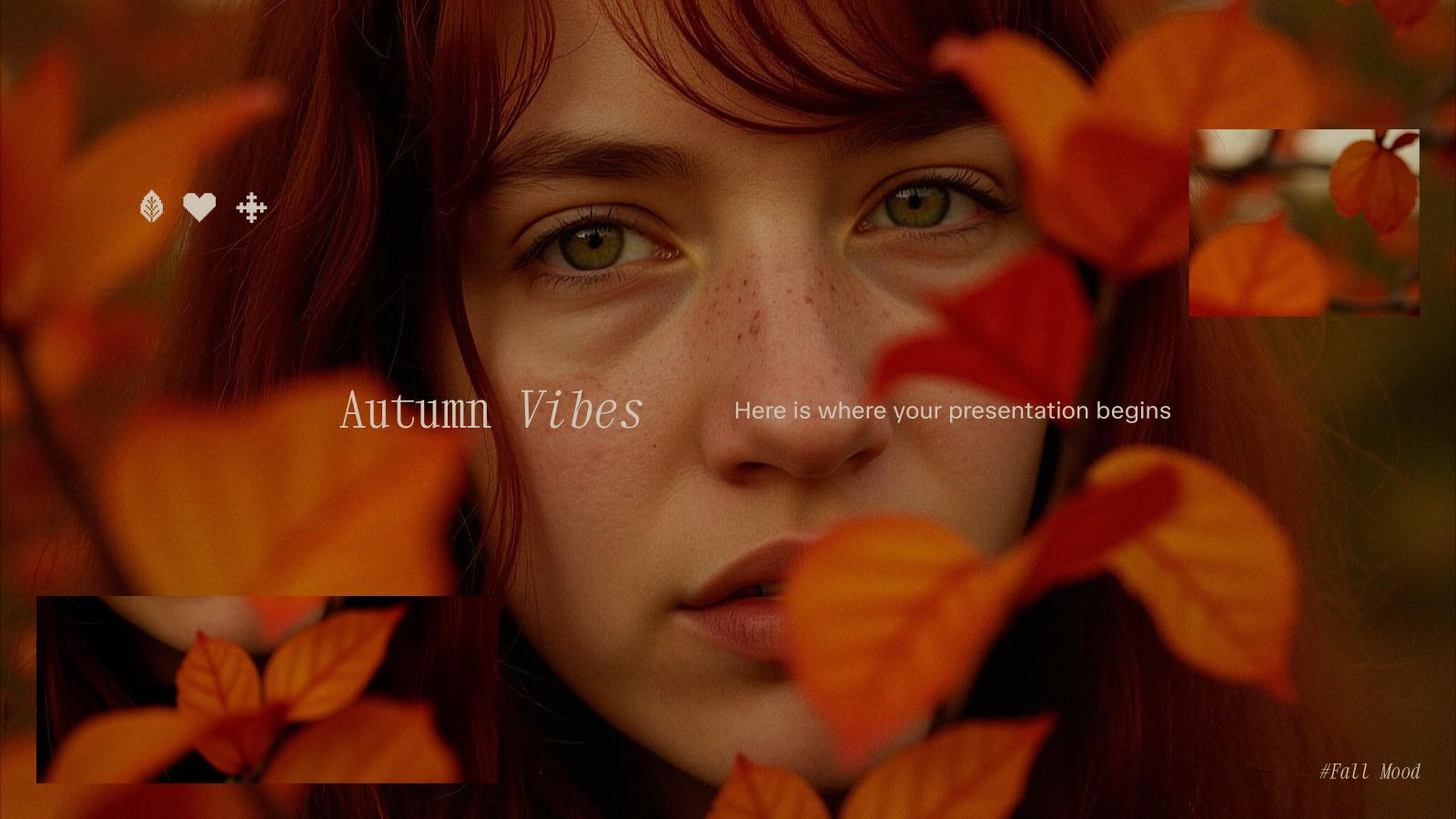가을 분위기 프레젠테이션 템플릿