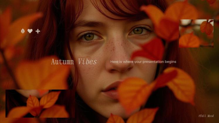 Plantilla de presentación Vibras de otoño