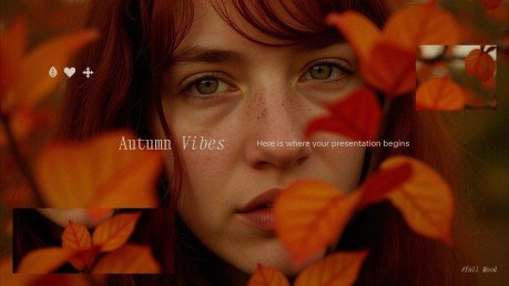 Plantilla de presentación Vibras de otoño
