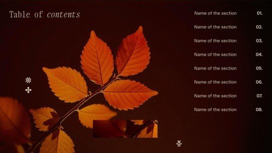 Plantilla de presentación Vibras de otoño