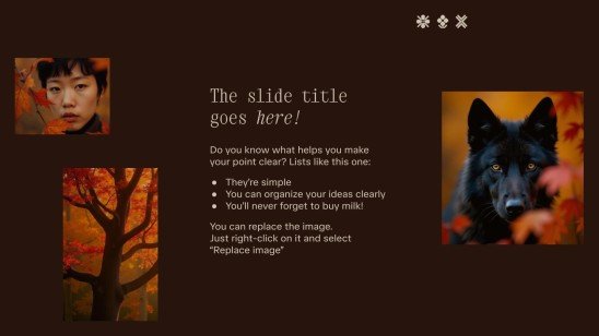 Plantilla de presentación Vibras de otoño