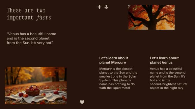 Plantilla de presentación Vibras de otoño