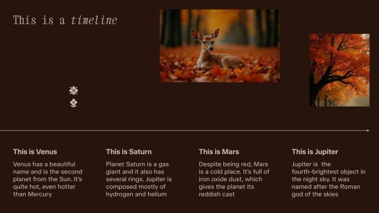 Plantilla de presentación Vibras de otoño