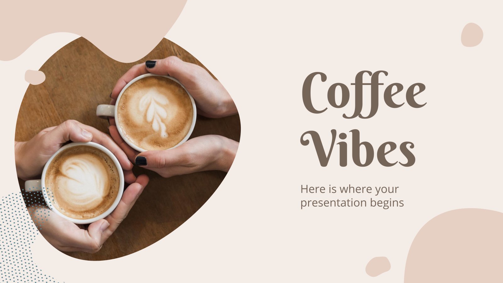 Coffee Vibes presentation template 