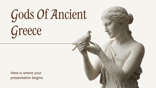 Plantilla de presentación Dioses de la antigua Grecia